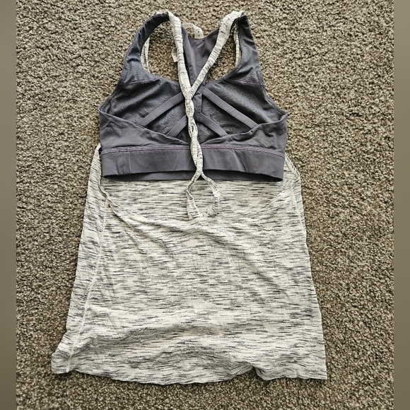 Lululemon twist and toil  2 in 1 tank tiger space dye size 6 - Picture 3 of 4